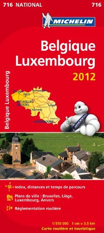 Carte NATIONAL Belgique, Luxembourg 2012