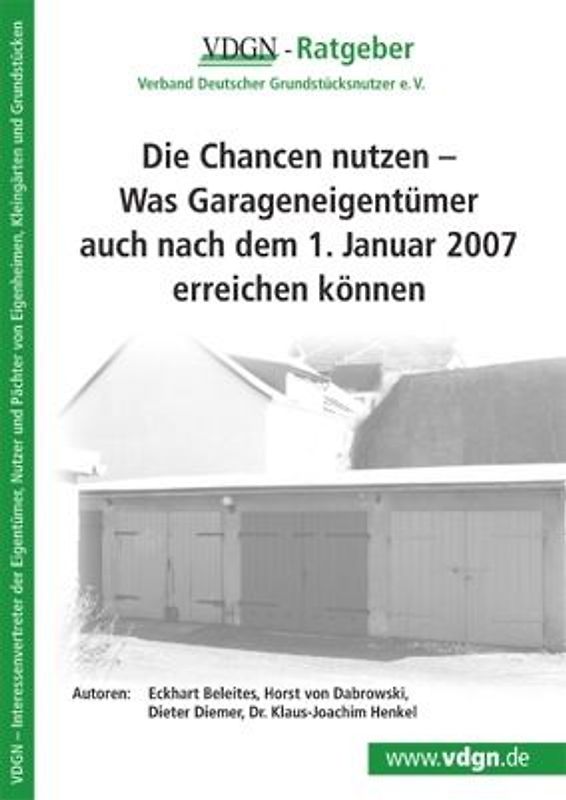 Die Chancen nutzen - Was Garageneigentümer auch nach dem 1. Januar erreichen können