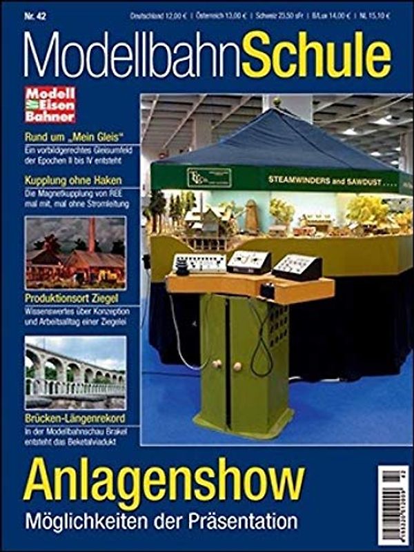 Modeleisenbahner Extra: Modellbahn Schule 42. Anlagenshow. Möglichkeiten der Präsentation