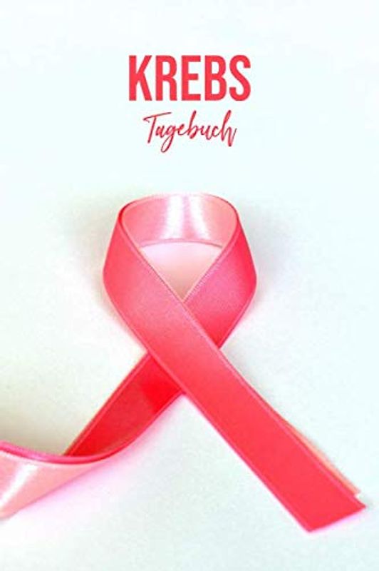 Krebs Tagebuch: ein Eintragebuch für Kämpfer und Survivor! ca. A5, 186 Seiten für 6 Monate Eintragungen, türkis mit rosa Schleife