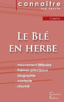 Fiche de lecture Le Blé en herbe de Colette (Analyse littéraire de référence et résumé complet)