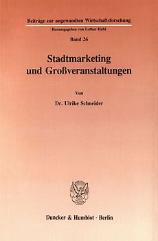 Stadtmarketing und Großveranstaltungen.
