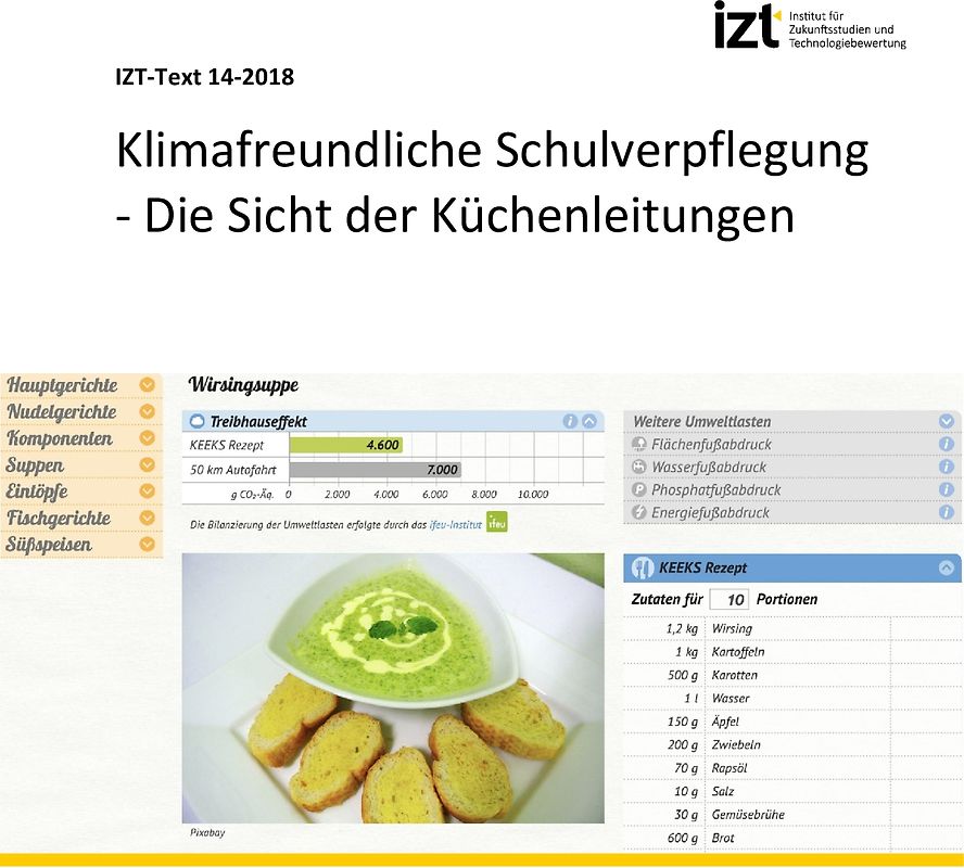 Klimafreundliche Schulverpflegung - Die Sicht der Küchenleitungen