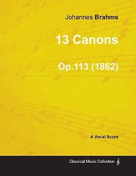 13 Canons - A Vocal Score Op.113 (1862)