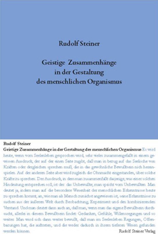 Geistige Zusammenhänge in der Gestaltung des menschlichen Organismus