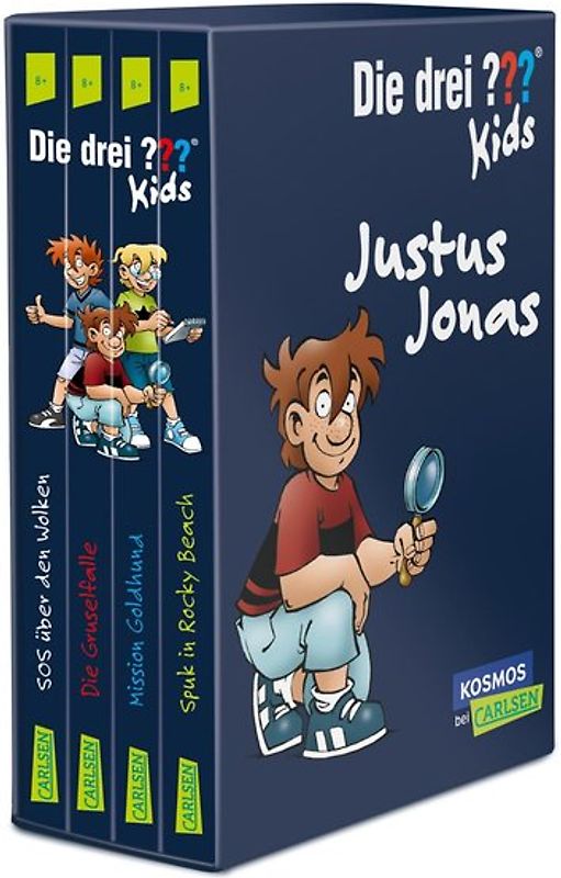 Die drei ??? Kids: 4 Bände im Schuber (SOS über den Wolken, Spuk in Rocky Beach, Die Gruselfalle, Mission Goldhund)