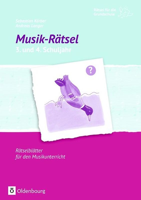Rätsel für die Grundschule / Musik-Rätsel 3. und 4. Schuljahr. Rätselblätter für den Musikunterricht. Kopiervorlagen