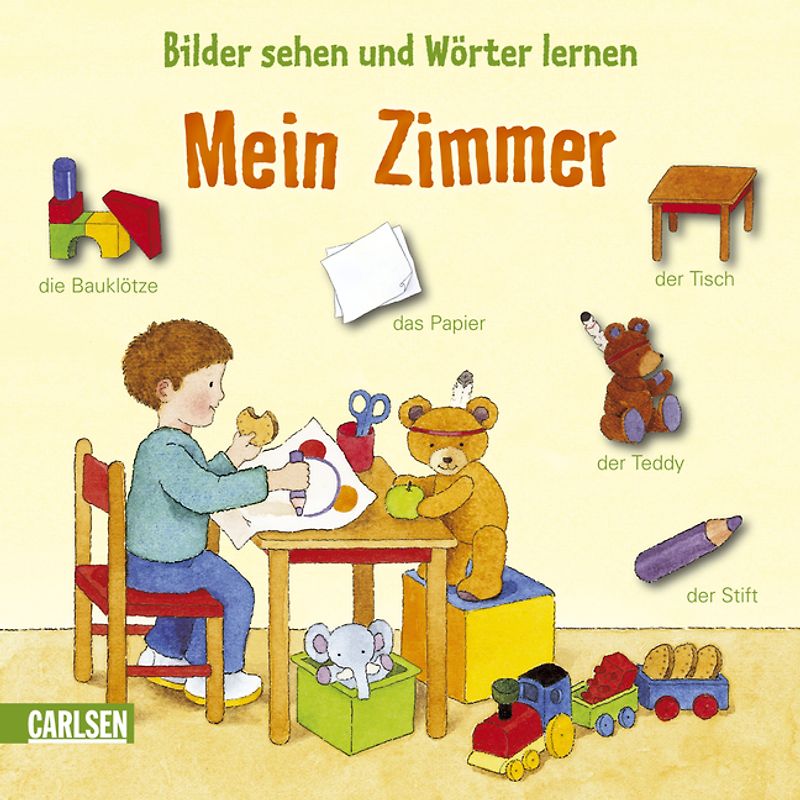 Bilder sehen und Wörter lernen: Mein Zimmer