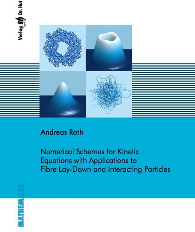 Numerical Schemes for Kinetic Equations with Applications to Fibre Lay-Down and Interacting Particles