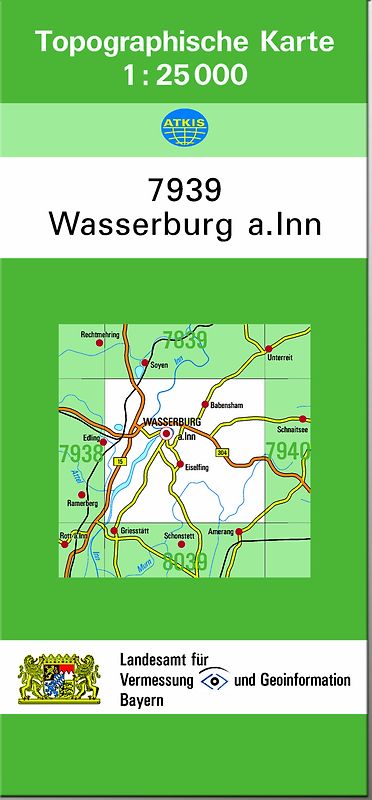 TK25 7939 Wasserburg a.Inn