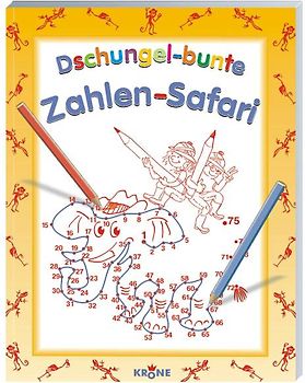 Dschungel-bunte Zahlen-Safari