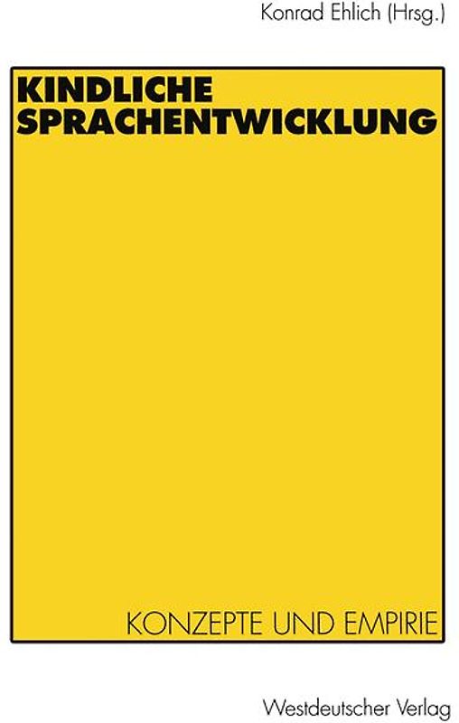 Kindliche Sprachentwicklung