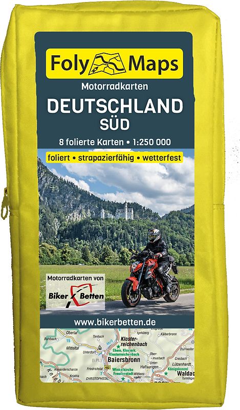 FolyMaps Motorradkarten Deutschland Süd
