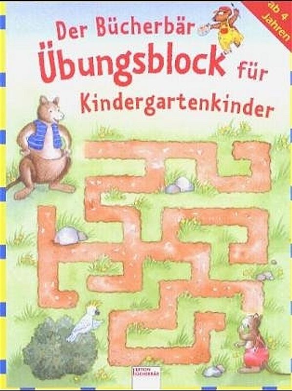 Der Bücherbär-Übungsblock für Kindergartenkinder
