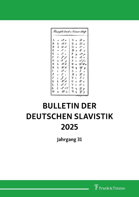 Bulletin der deutschen Slavistik 2025