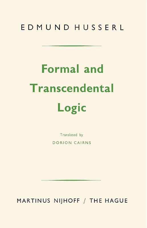 Formal and Transcendental Logic