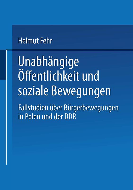 Unabhängige Öffentlichkeit und soziale Bewegungen