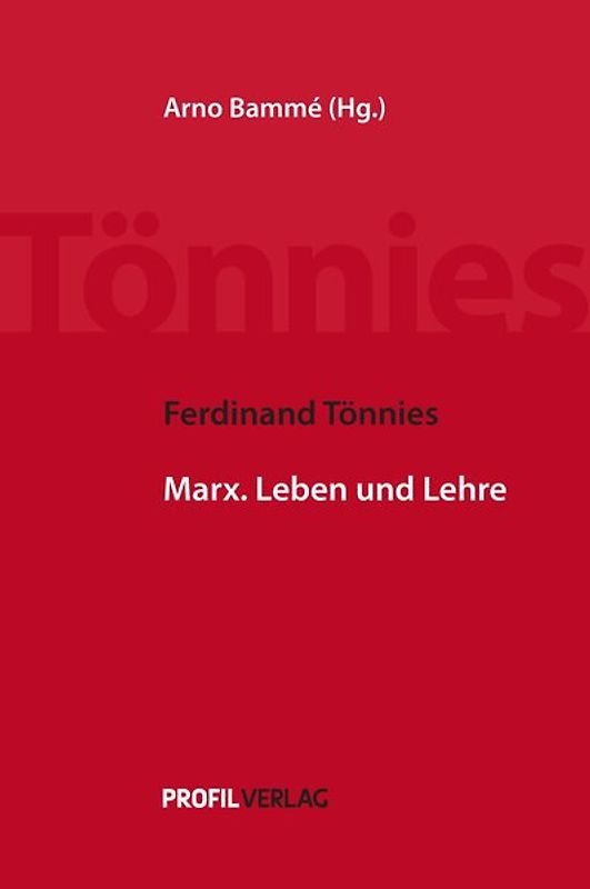 Ferdinand Tönnies - Marx