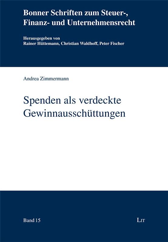 Spenden als verdeckte Gewinnausschüttungen