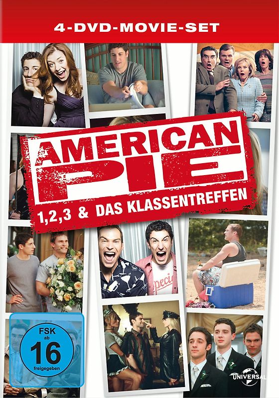 American Pie - Teil 1,2,3 & Reunion [Limited Edition, 4 DVDs] DVD