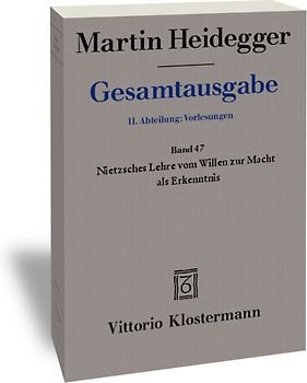 Nietzsches Lehre vom Willen zur Macht als Erkenntnis (Sommersemester 1939)