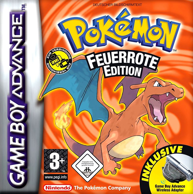 Pokémon - Feuerrote Edition [inkl. GBA Wireless Adapter] Bundleversion