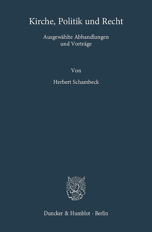 Kirche, Politik und Recht.