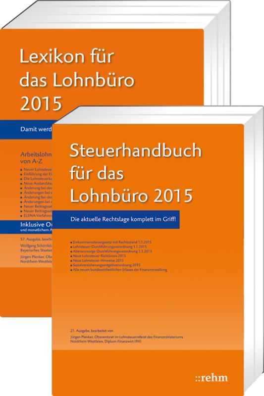 Buchpaket Lexikon für das Lohnbüro und Steuerhandbuch 2015