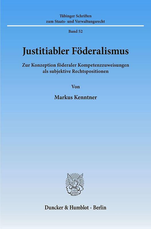 Justitiabler Föderalismus.