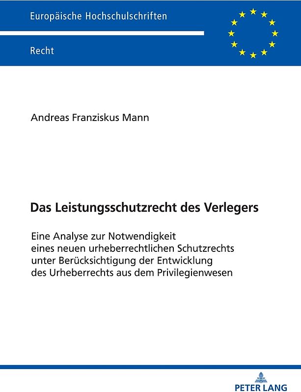 Das Leistungsschutzrecht des Verlegers