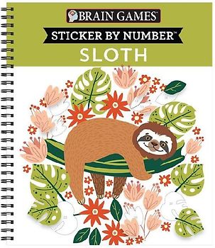 Brain Games - Sticker by Number: Sloth