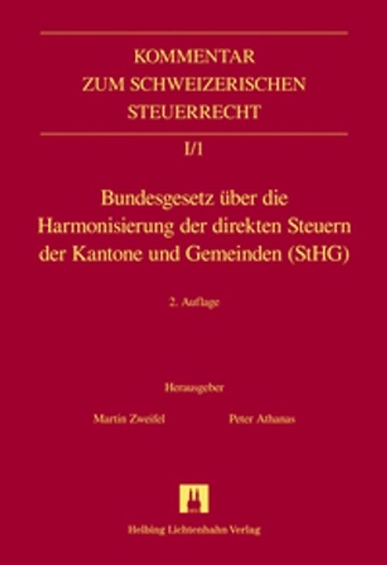 Bundesgesetz über die Harmonisierung der direkten Steuern der Kantone und Gemeinden (StHG)