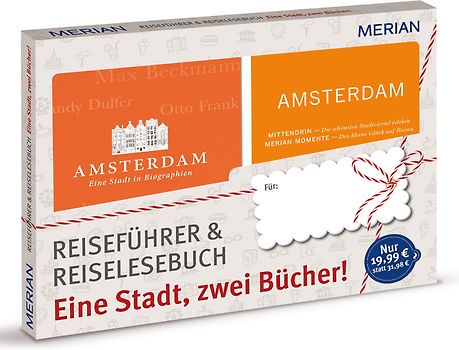 MERIAN momente Reiseführer Amsterdam - Eine Stadt, zwei Bücher