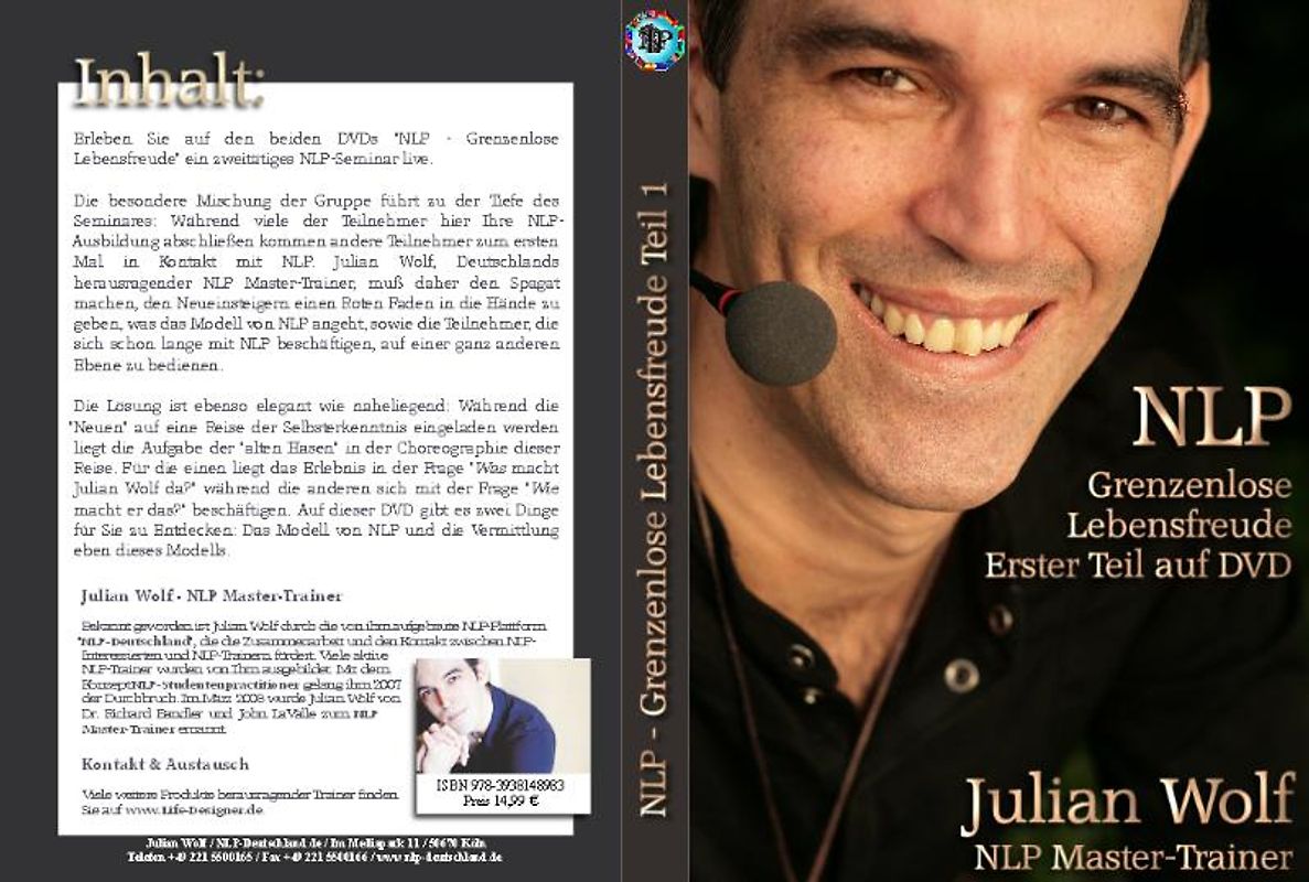NLP - Grenzenlose Lebensfreude Teil 1 - DVD - Julian Wolf