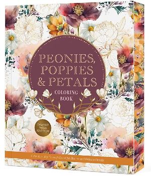 Peonies, Poppies & Petals Coloring Book