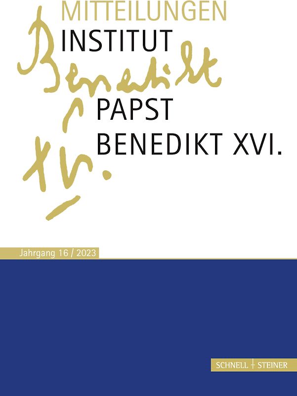 Mitteilungen Institut Papst Benedikt XVI.