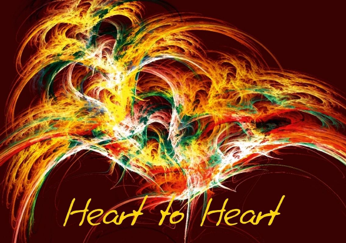 Heart to Heart (Stand-Up Mini Poster DIN A5 Landscape)