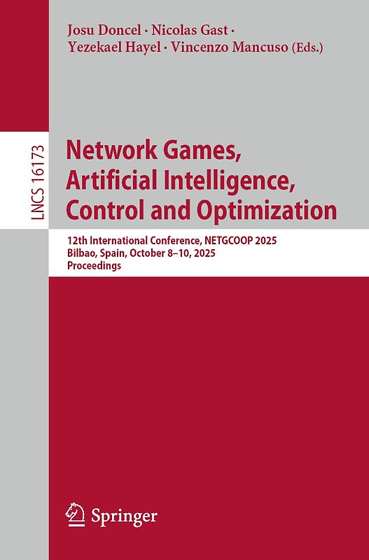 Network Games, Artificial Intelligence, Control and Optimization