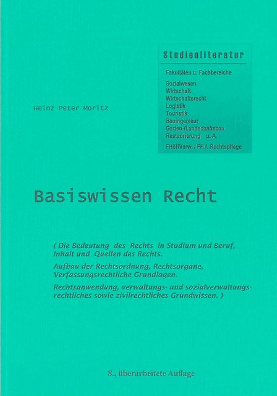 Basiswissen Recht (8. überarbeitete Auflage)