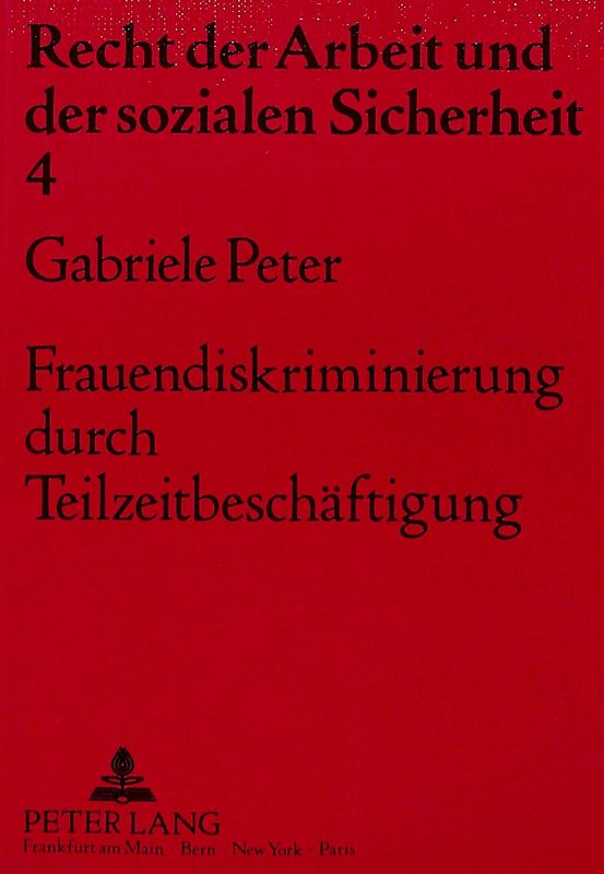 Frauendiskriminierung durch Teilzeitbeschäftigung