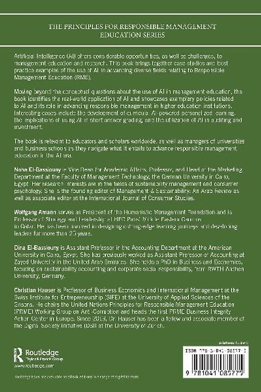 Artificial Intelligence and Responsible Management Education