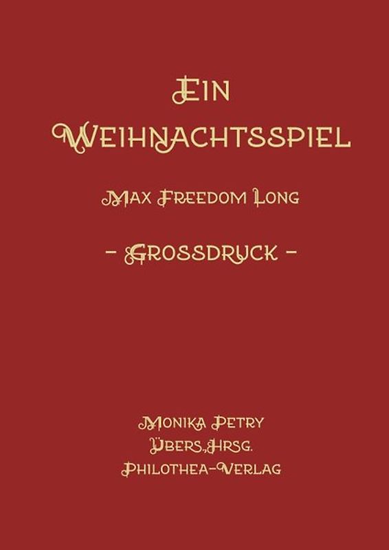 Ein Weihnachtsspiel - Großdruck