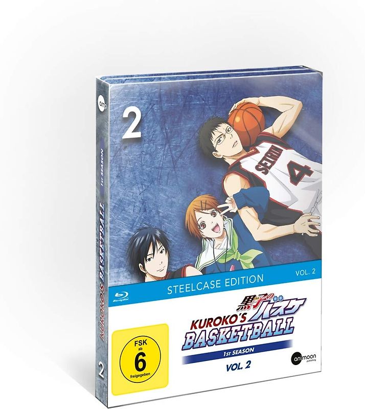 Kuroko's Basketball - Season 1 - Vol. 2 [Limited Steelbook Edition, inkl. Acryl Figur & Panini Sammelkarten] Blu-ray Disc