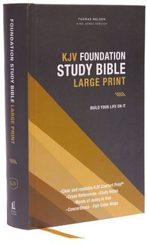 Kjv, Foundation Study Bible, Large Print, Hardcover, Red Letter, Comfort Print