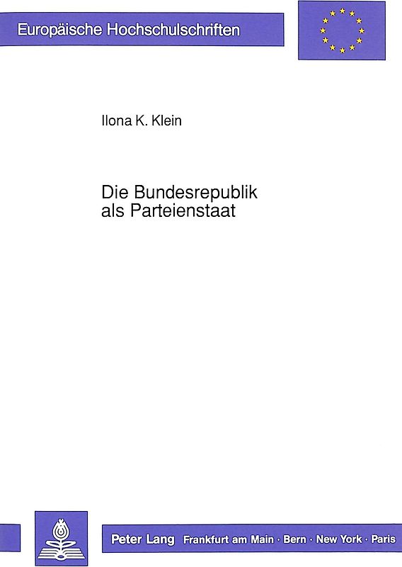 Die Bundesrepublik als Parteienstaat