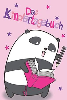 Das Kindertagebuch: Pandabär, für Mädchen, Din A5+, 90 doppelseitige Einträge, Softcover