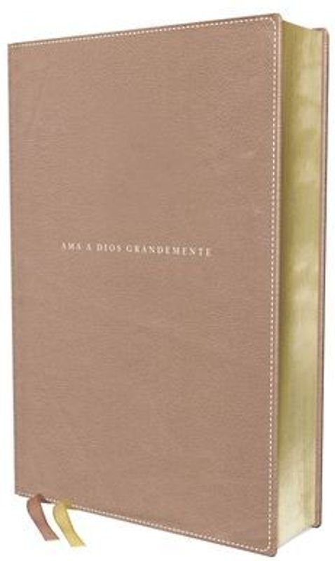 Nbla, Santa Biblia, AMA a Dios Grandemente, Interior a Cuatro Colores Leathersoft, Oro Rosa, Comfort Print
