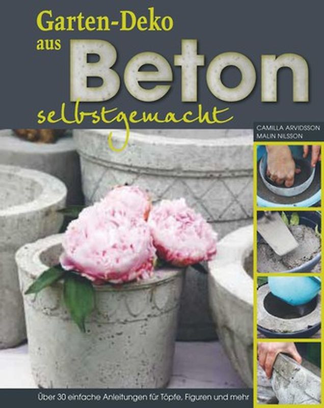 Gartendeko aus Beton selbstgemacht