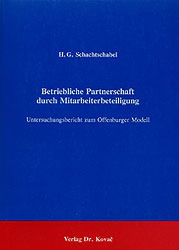 Betriebliche Partnerschaft durch Mitarbeiterbeteiligung