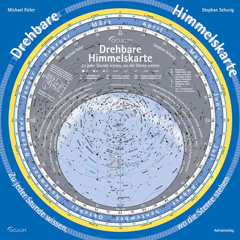 Drehbare Himmelskarte